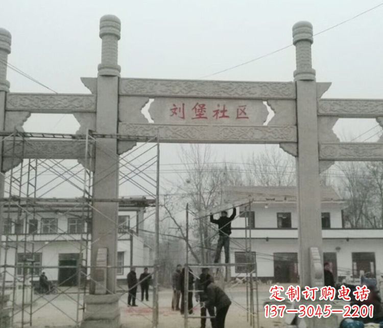 廊坊石牌坊道路石雕