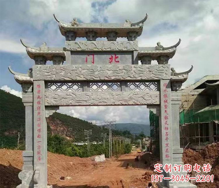 廊坊石牌坊单门牌坊石雕
