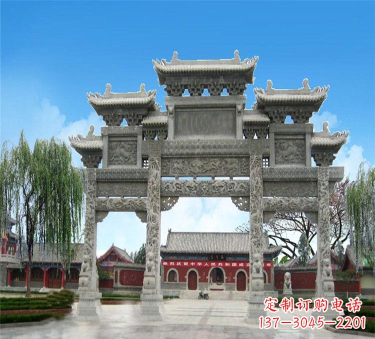 廊坊石牌坊效果图