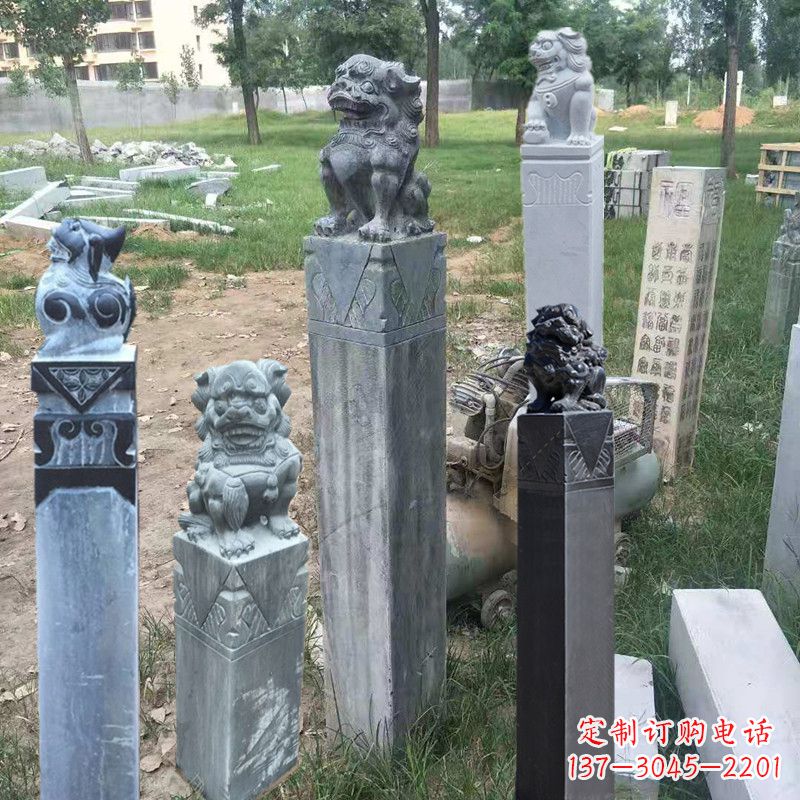 廊坊石狮子拴马柱