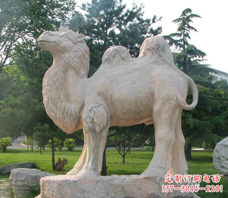 廊坊石头骆驼雕塑