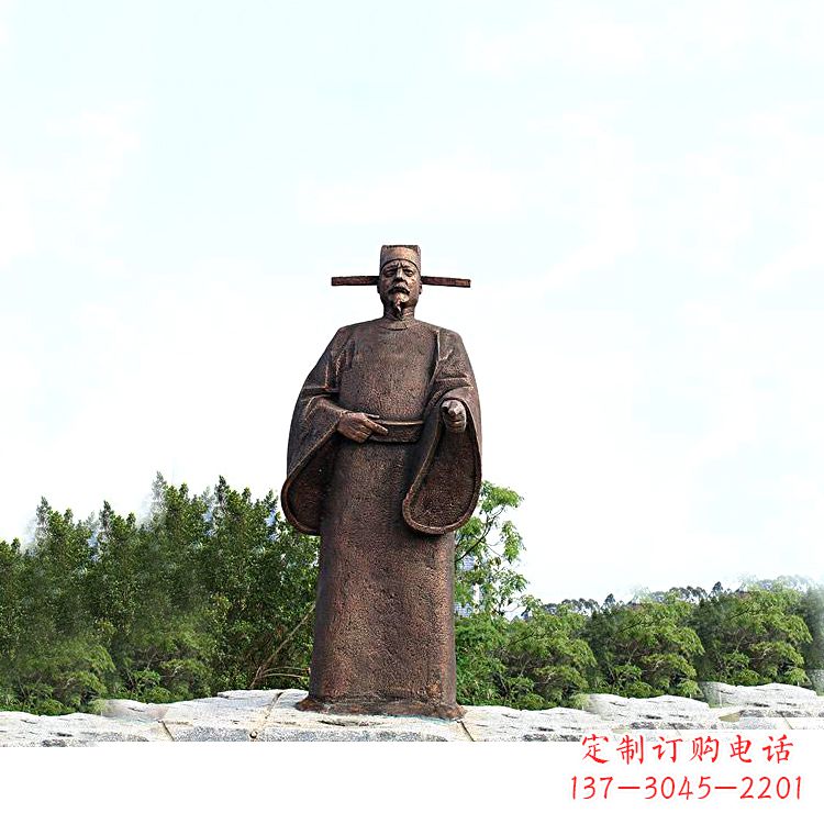 廊坊世界法医学鼻祖纯铜宋慈公园景区终归历史名人雕像