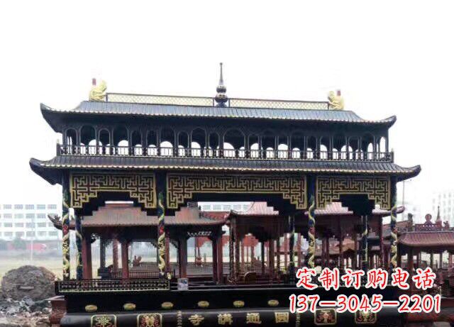 廊坊双层方形铜香炉