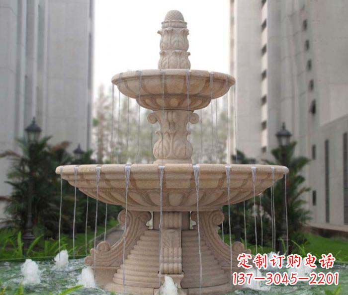 廊坊双层喷泉小区石雕