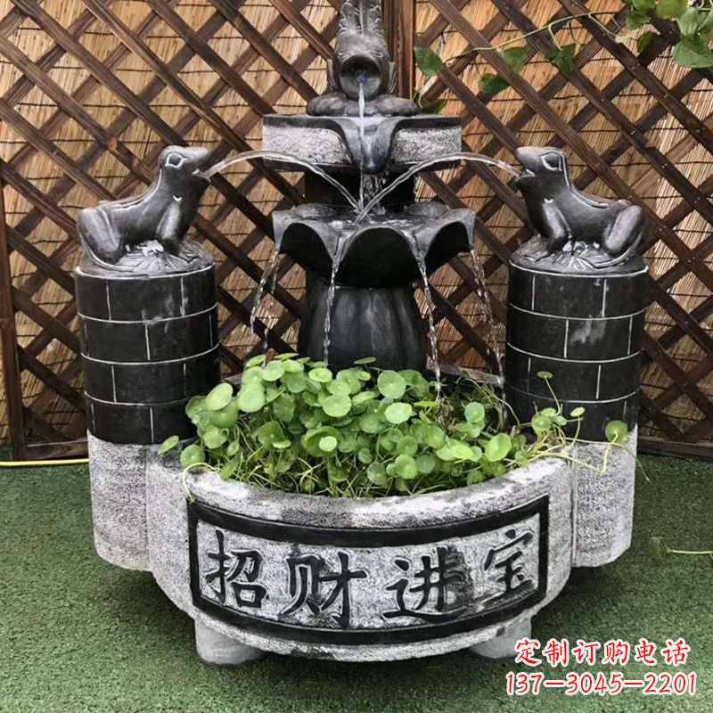 廊坊双层喷泉石雕