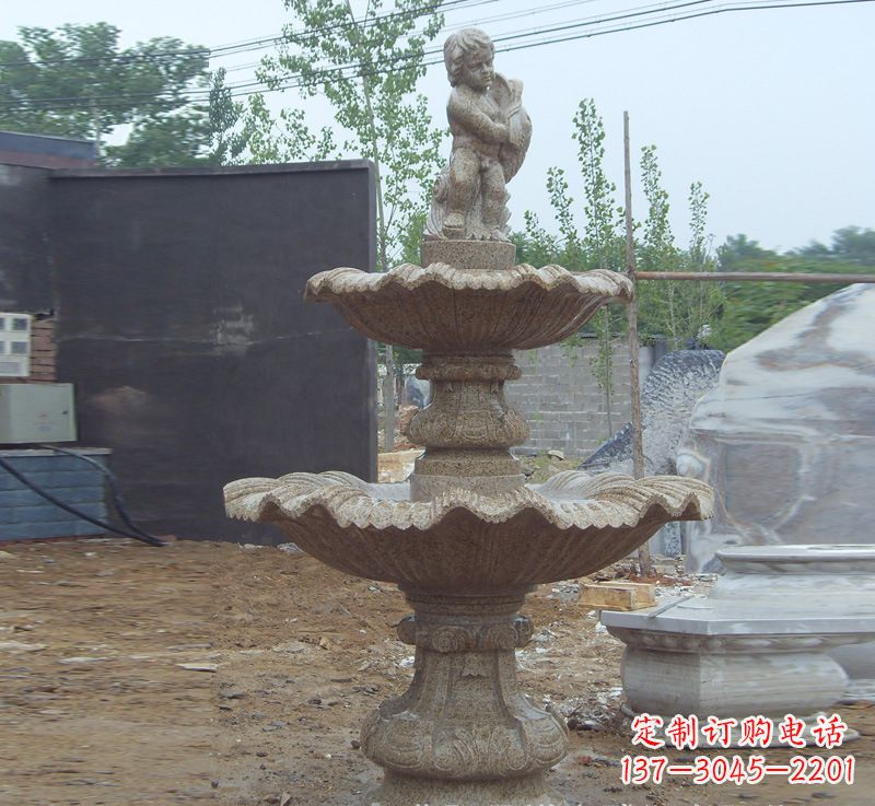 廊坊双手捧钵的石雕佛像