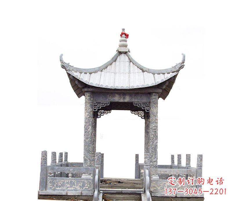廊坊四角仿古石凉亭石雕