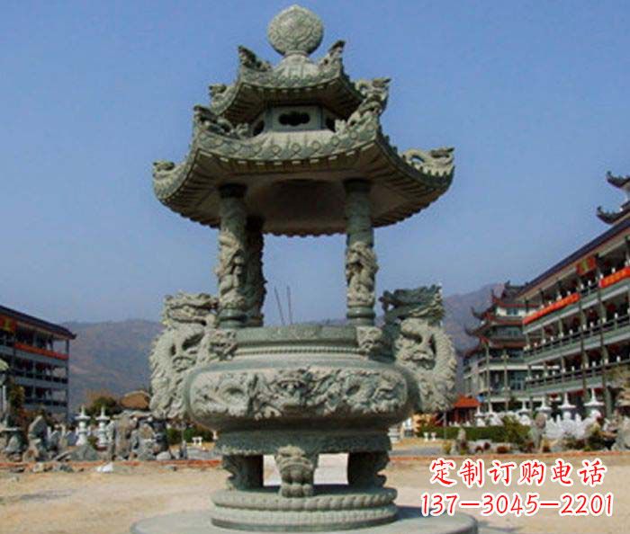 廊坊寺庙景观仿古石香炉