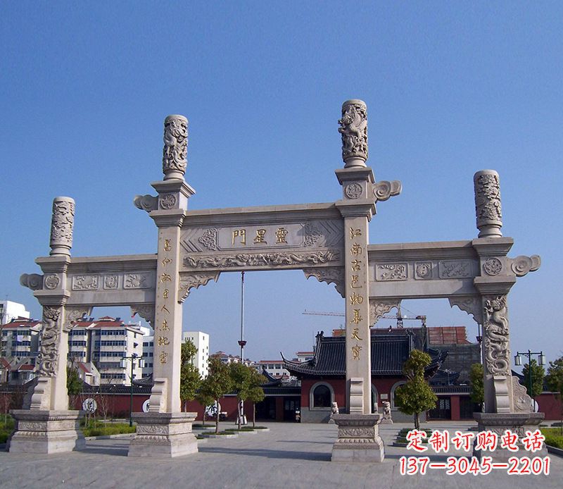 廊坊寺庙景观石牌坊