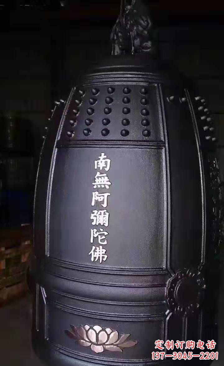 廊坊寺庙铜钟雕塑户外景观雕塑 