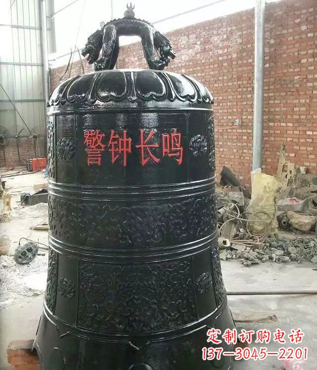 廊坊寺庙铸铜钟铜雕 (4)