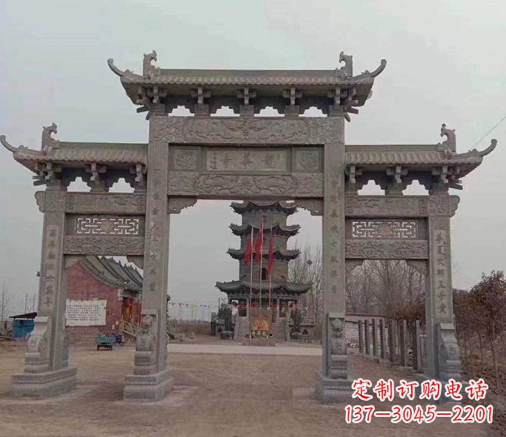 廊坊寺院石牌坊