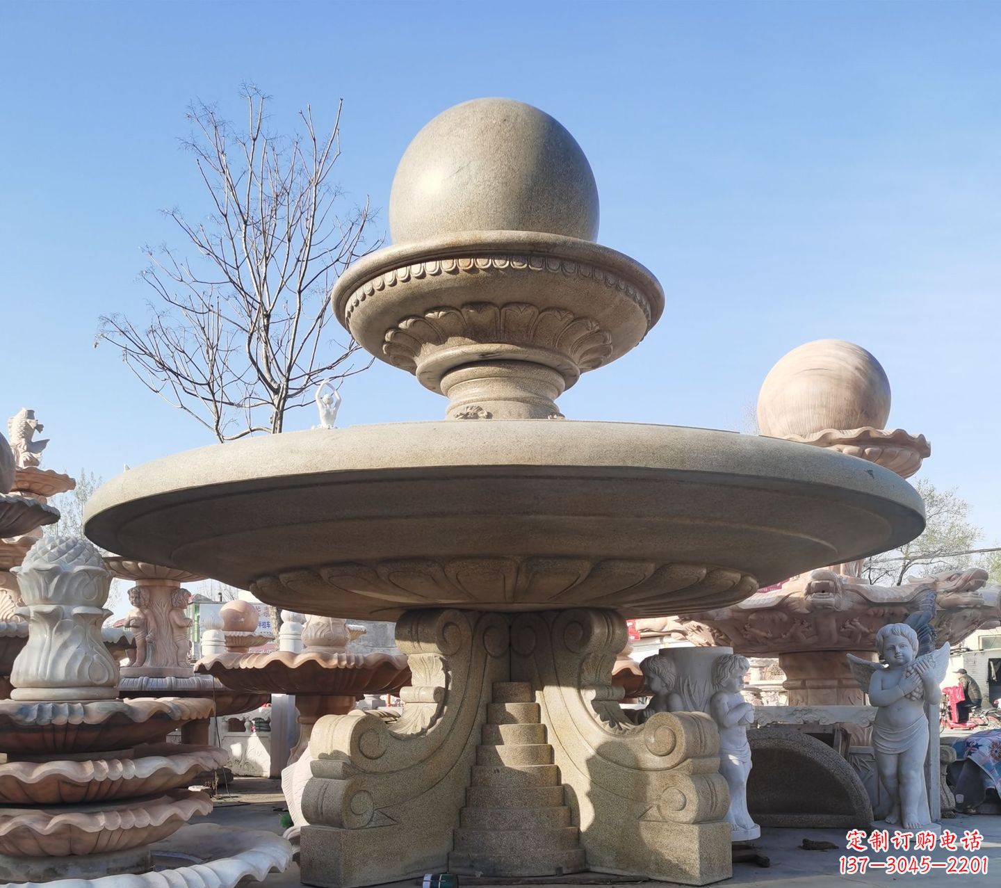 廊坊松香玉大理石风水球