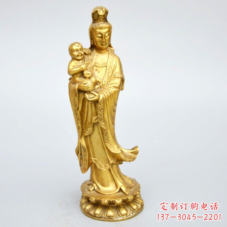 廊坊送子观音铜雕