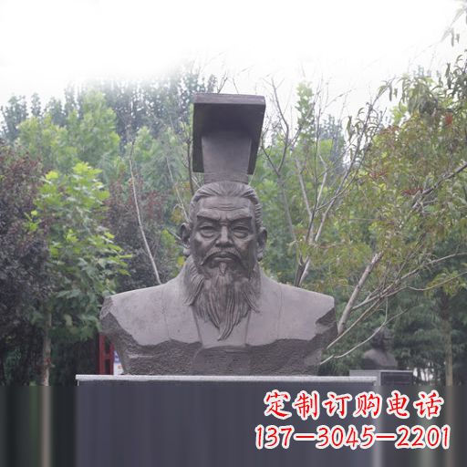 廊坊隋朝开国皇帝隋文帝杨坚石雕头像