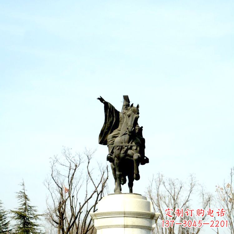 廊坊隋文帝杨坚铜雕塑像