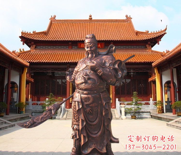 廊坊提刀武财神关公铜雕