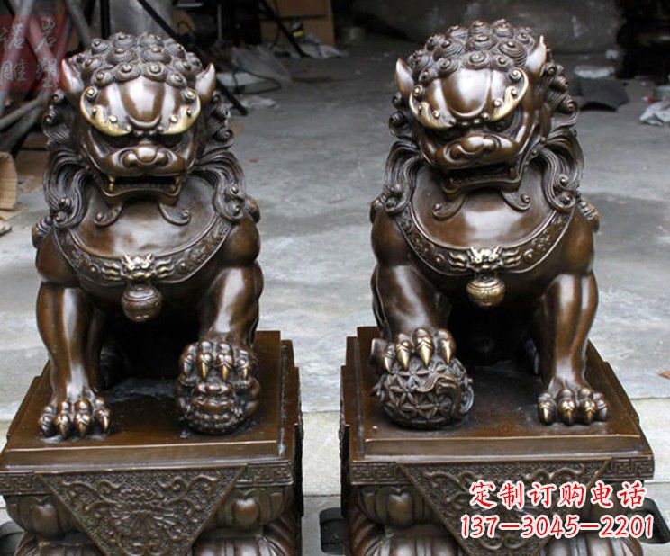 廊坊天安门铜狮子