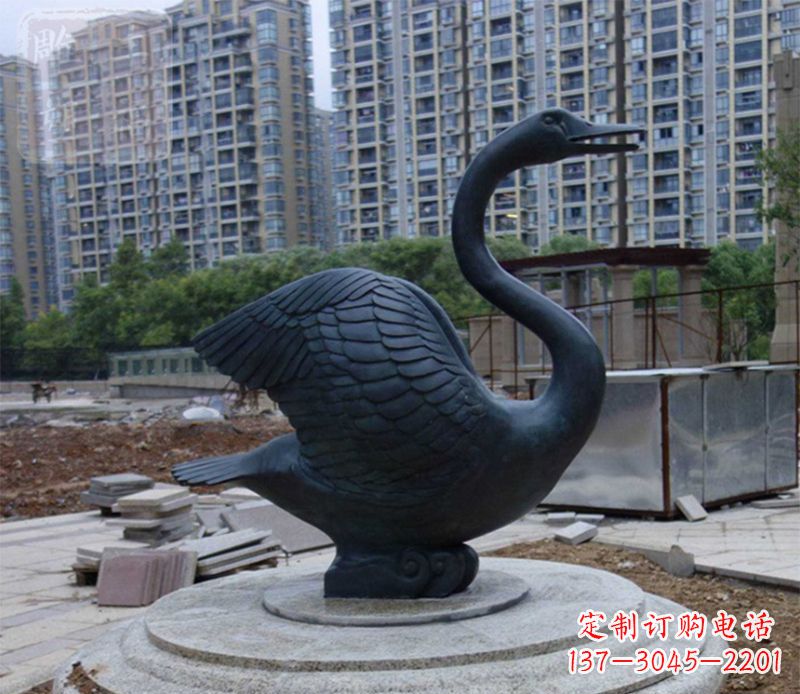 廊坊天鹅动物铜雕