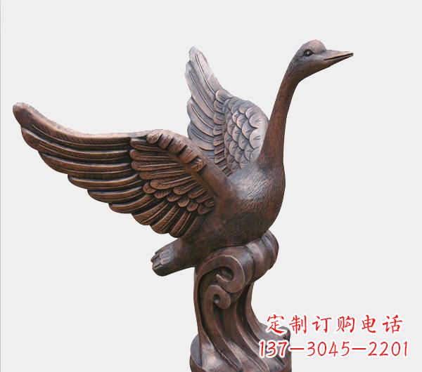 廊坊天鹅锻铜雕塑