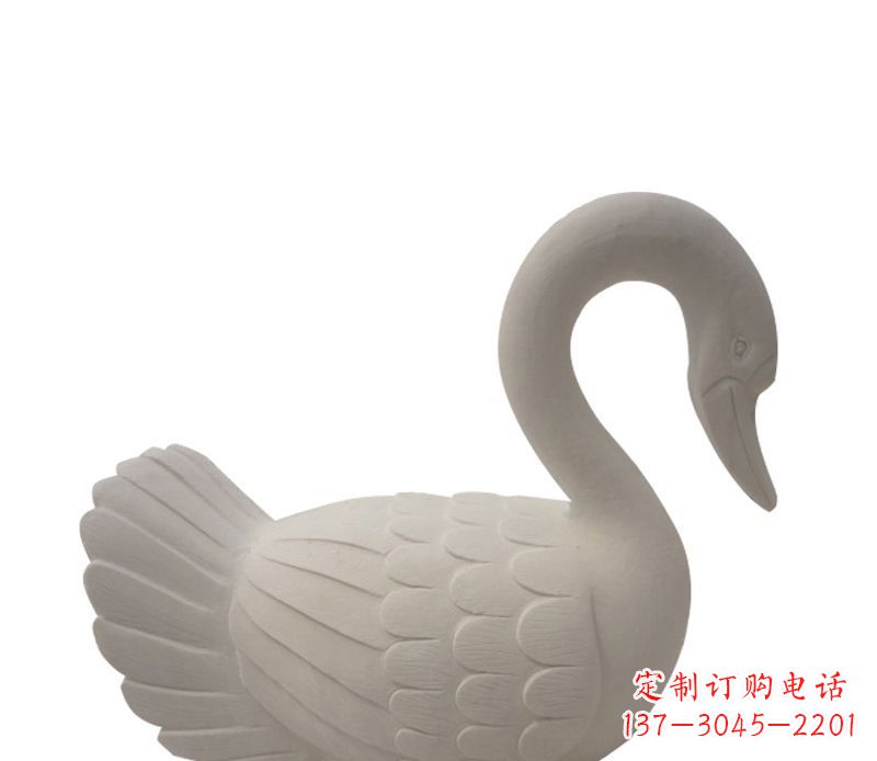 廊坊天鹅俯身广场景观石雕