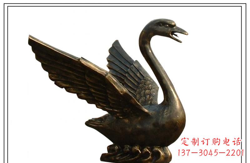 廊坊天鹅喷泉铜雕