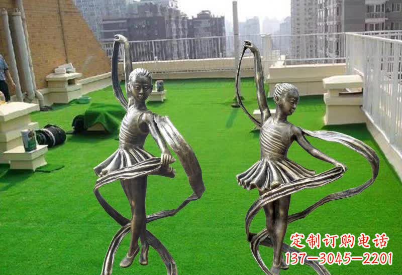 廊坊跳舞的女孩铜雕