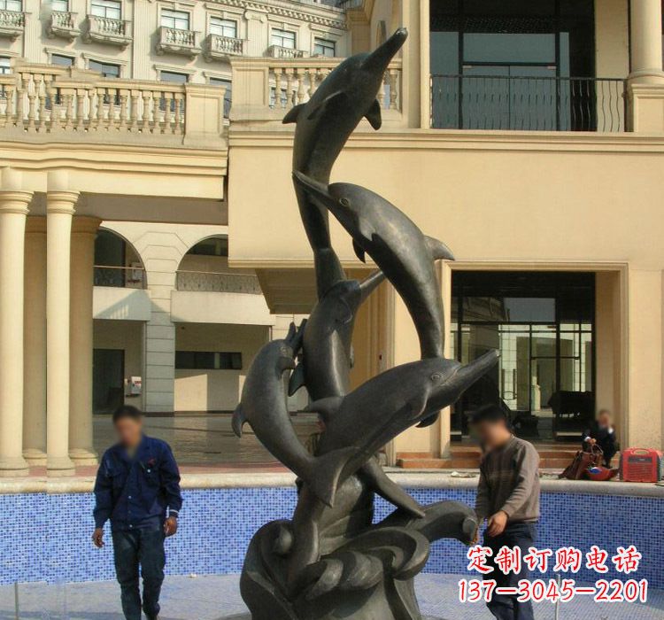 廊坊跳跃海豚雕塑
