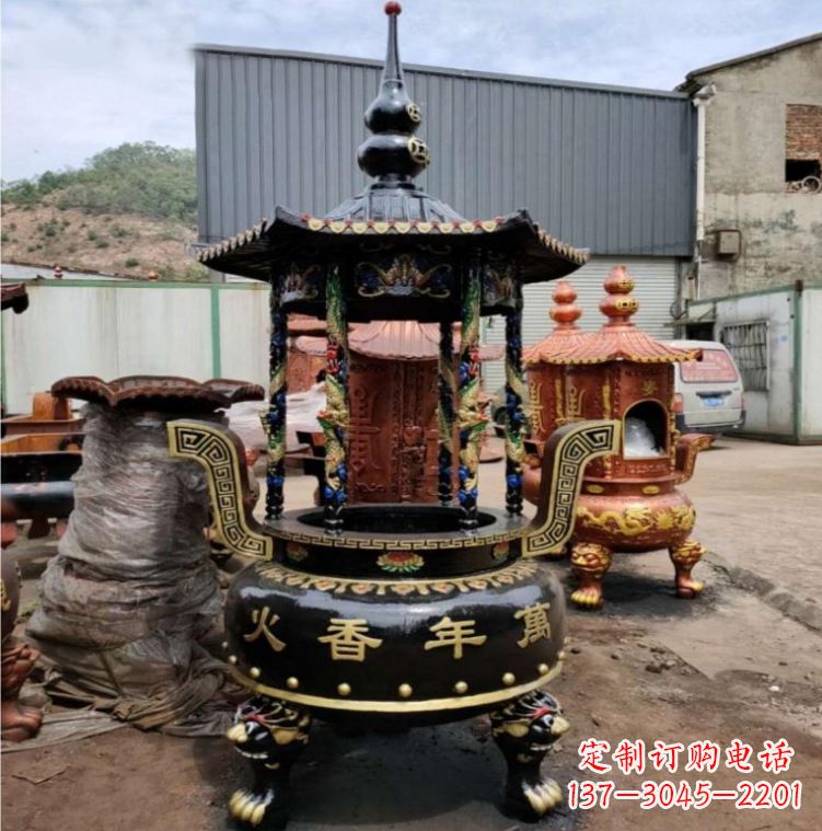 廊坊铁香炉铜雕