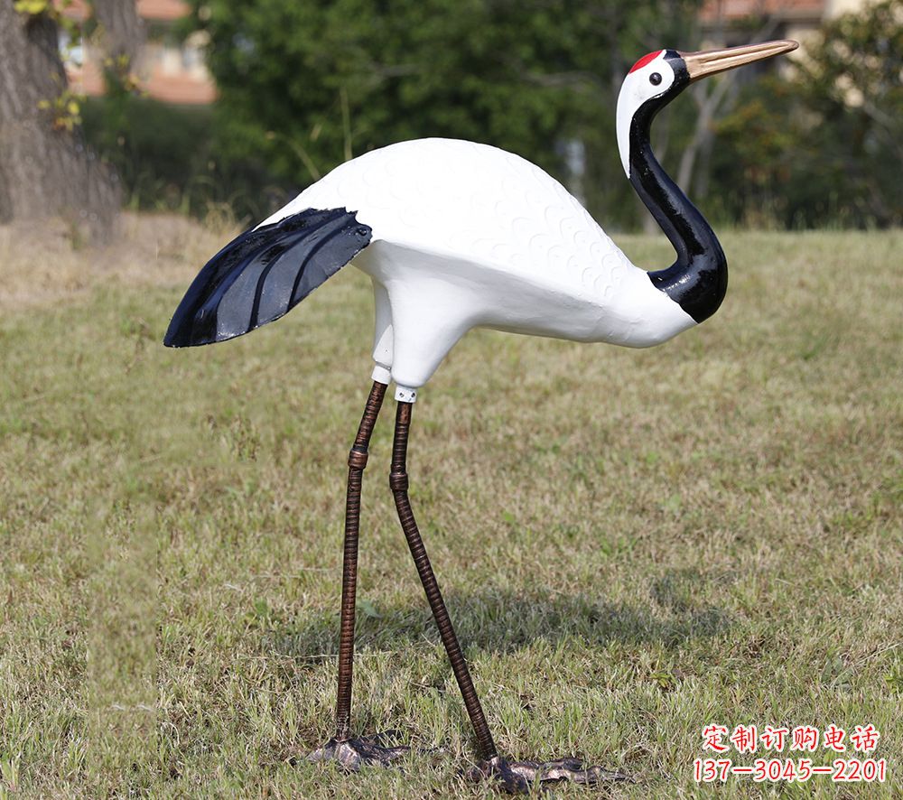 廊坊庭院仙鹤雕塑