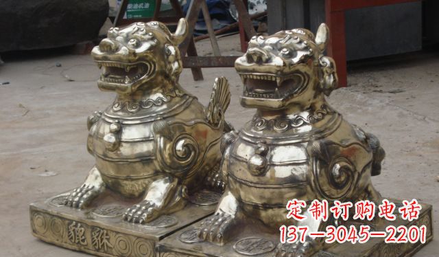 廊坊庭院招财貔貅动物铜雕
