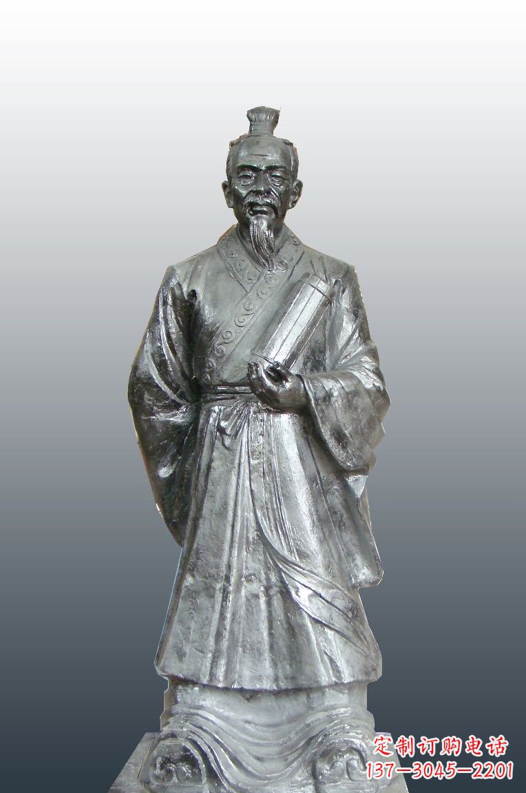 廊坊铜雕扁鹊古代名医雕塑