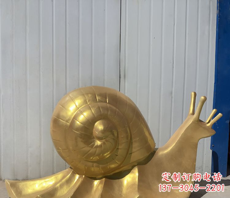 廊坊铜雕创意蜗牛雕塑