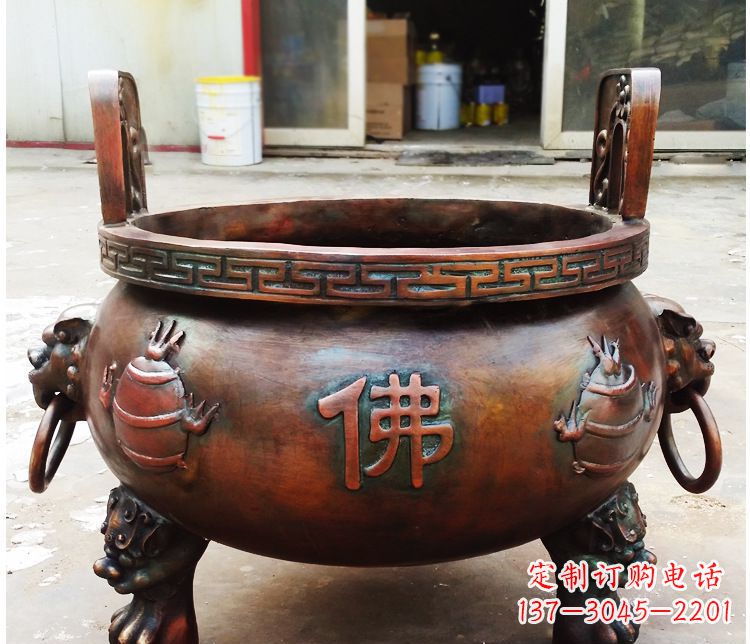 廊坊铜雕祠堂景观香炉