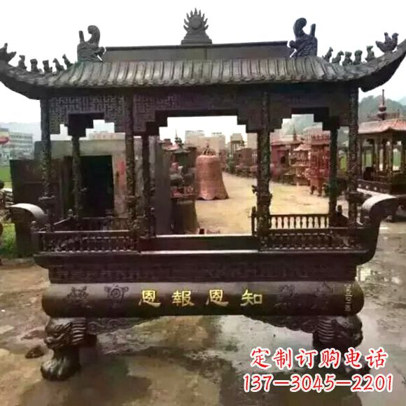 廊坊铜雕纯铜香炉