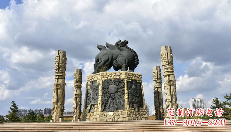廊坊铜雕大型骆驼广场动物雕塑