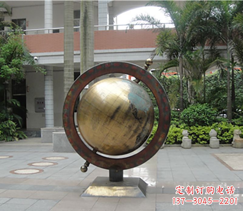 廊坊铜雕地球仪