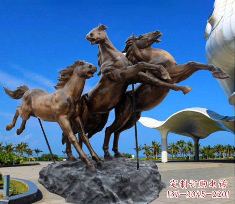 廊坊铜雕飞马广场动物雕塑