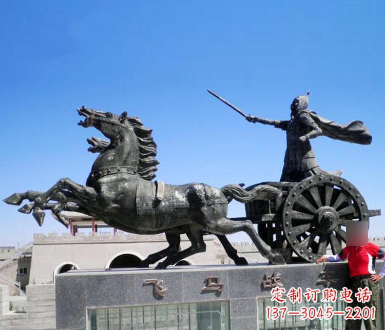廊坊铜雕飞马战车