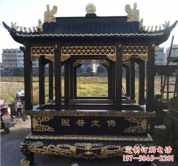 廊坊铜雕佛光普照香炉