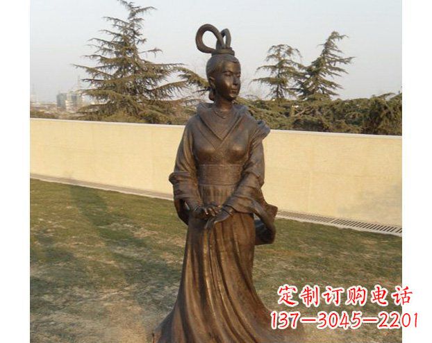 廊坊铜雕古代美女人物雕塑