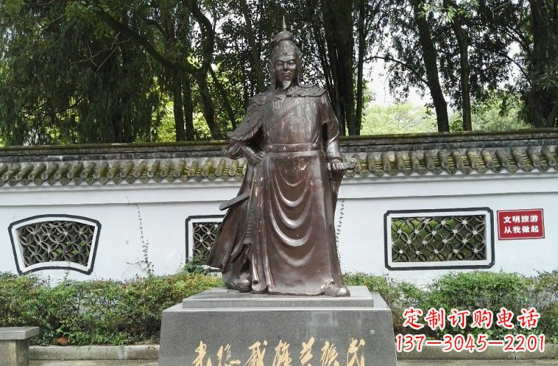廊坊铜雕古代名人戚继光