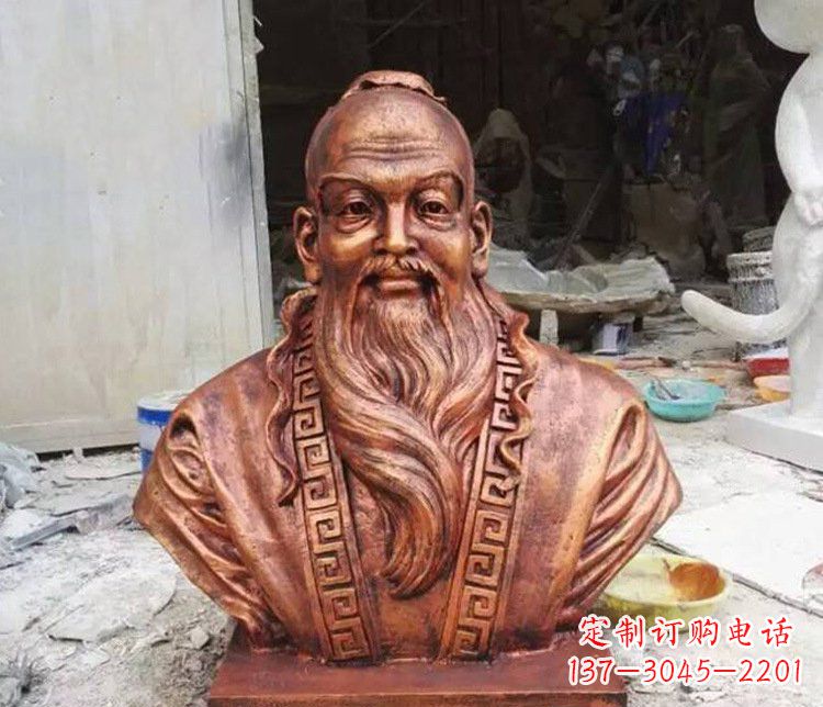 廊坊铜雕古代孙思邈人物雕塑