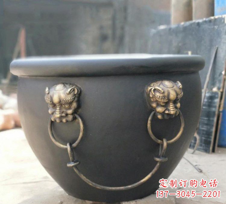 廊坊铜雕故宫水缸