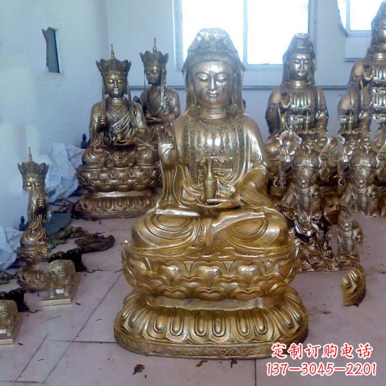 廊坊铜雕观音雕塑