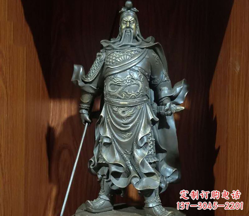廊坊铜雕关公人物雕塑
