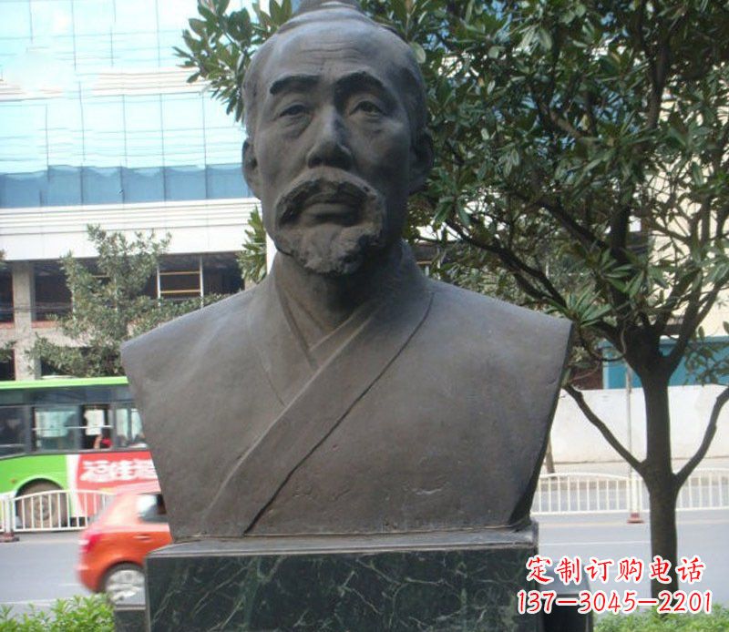 廊坊铜雕管仲名人雕塑肖像