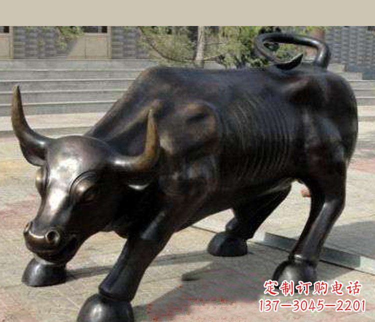 廊坊铜雕广场华尔街动物牛