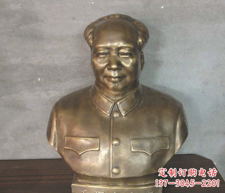廊坊铜雕广场纪念伟人毛主席雕塑