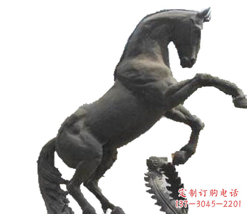 廊坊铜雕广场街道景观摆件动物马雕塑